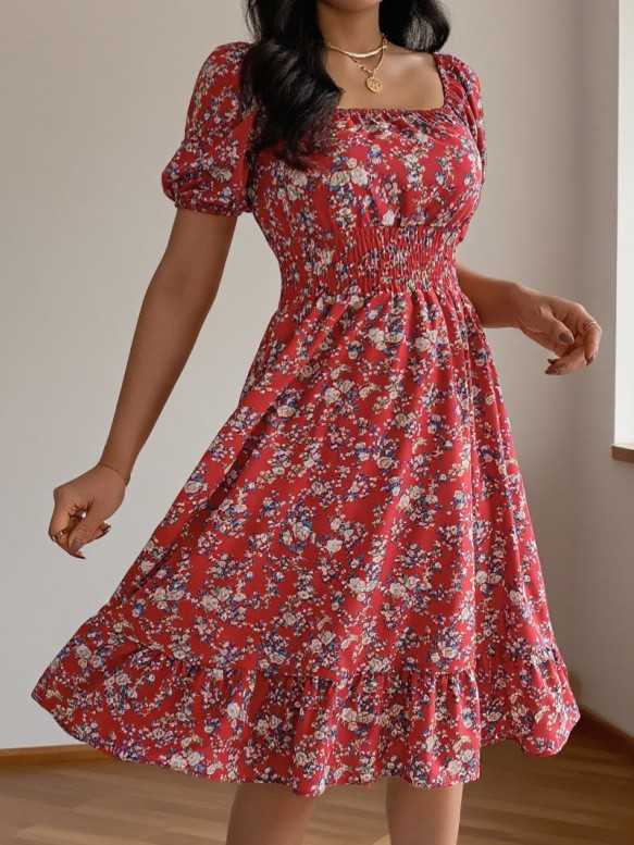 Vestido Midi de Verano/Primave - Summer Clothing Pakistan reseña y precio