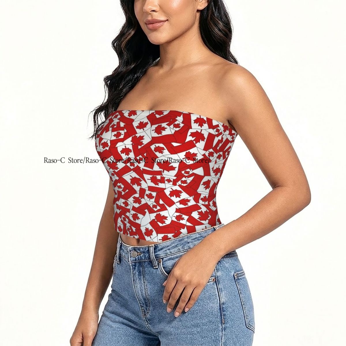 Top corto tipo tubo sin tirant - Summer Clothing Women Canada reseña y precio