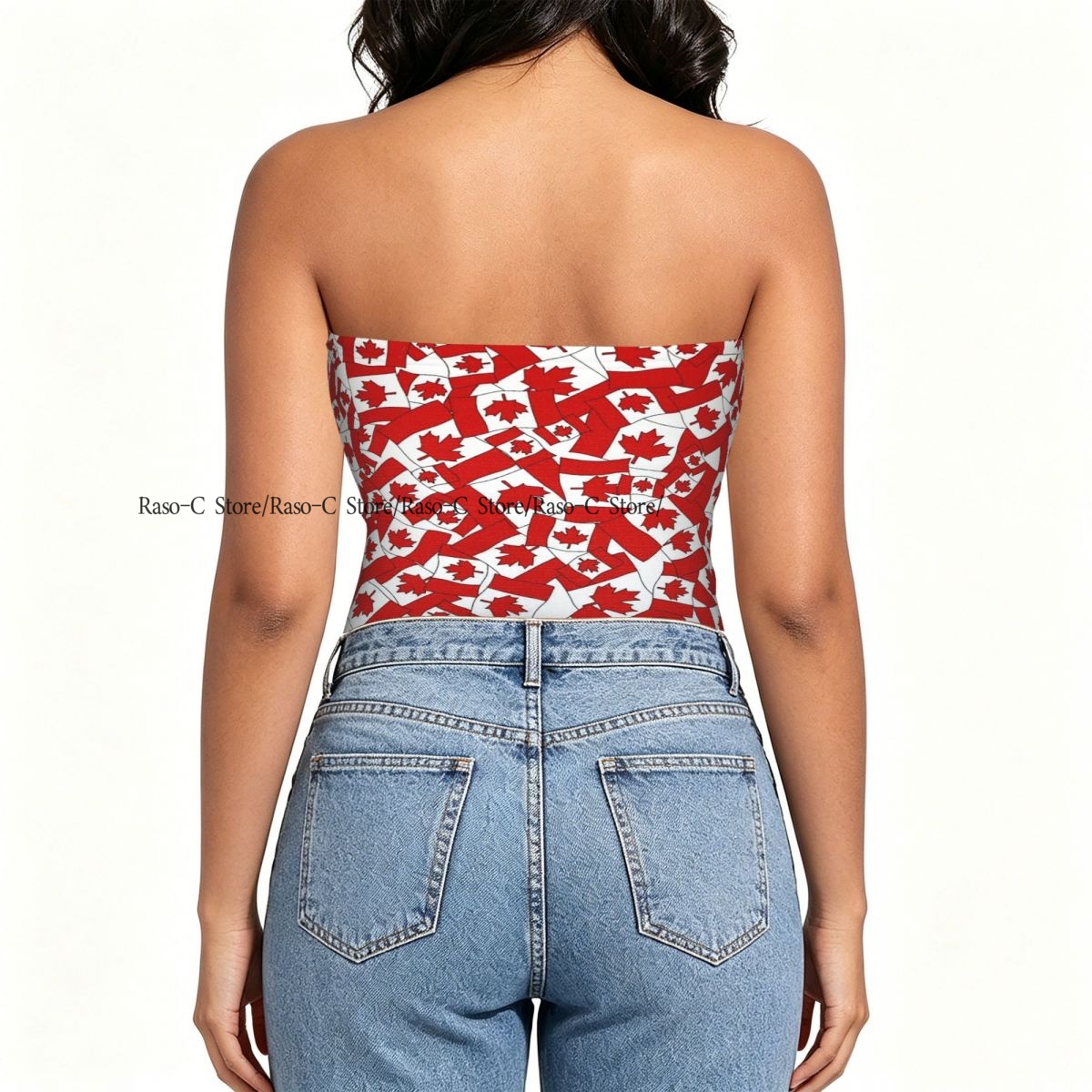 Top corto tipo tubo sin tirant - Summer Clothing Women Canada reseña y precio